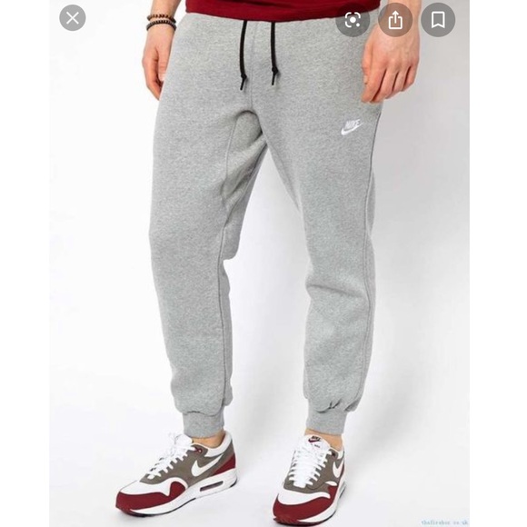 nike fleece cuff sweatpants mens